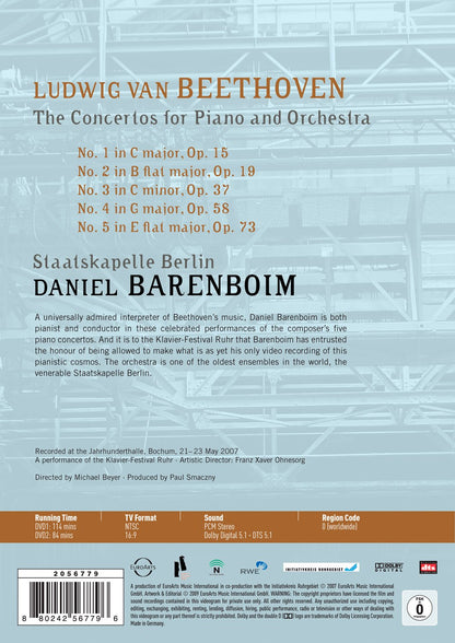 Beethoven Piano Concertos 1-5: Staatskapelle Berlin (Barenboim)