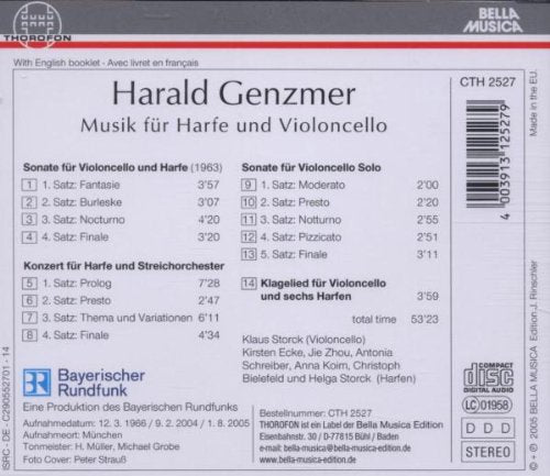 Music for Harp & Violoncello