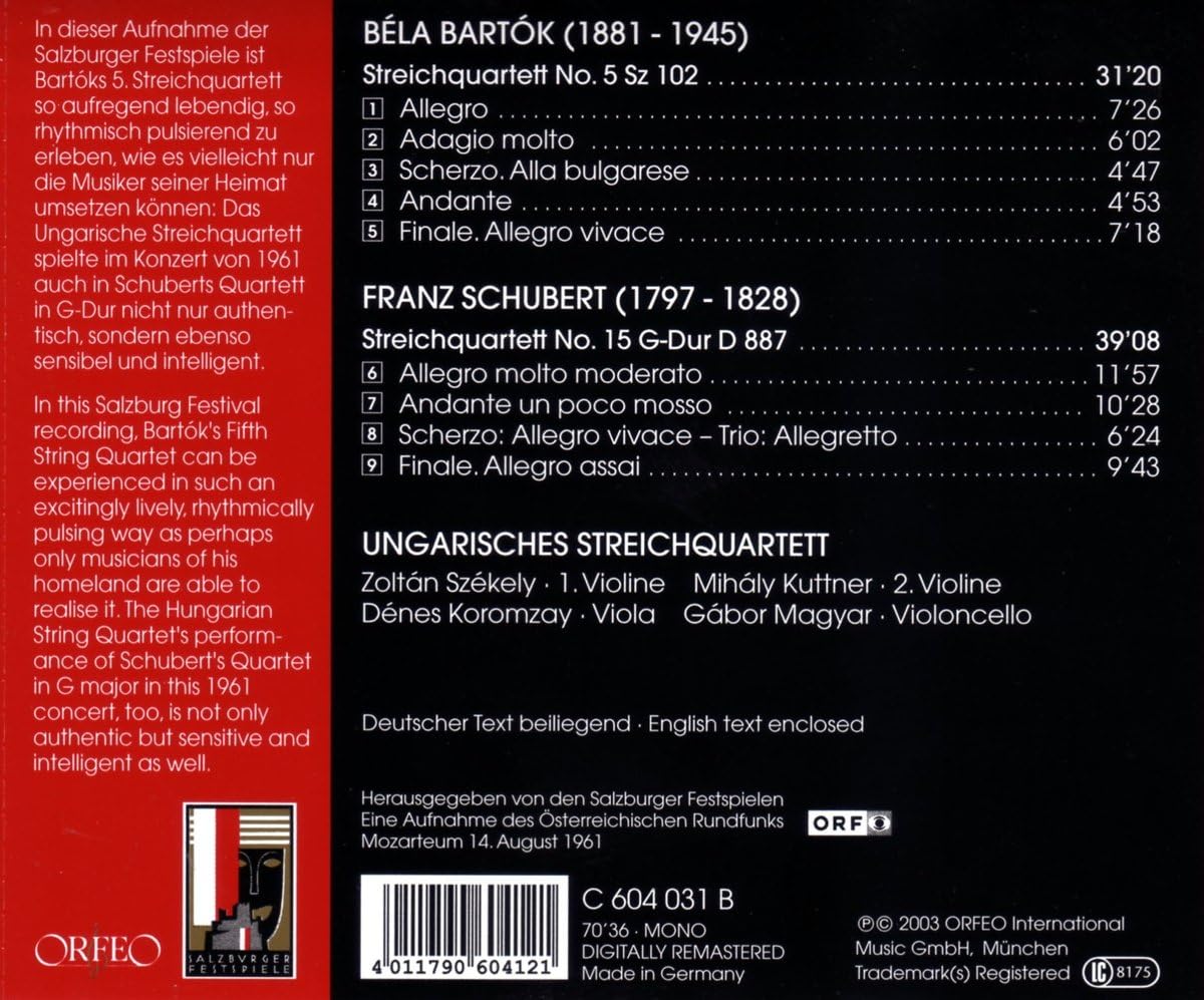 String Quartets (Hungarian String Quartet)