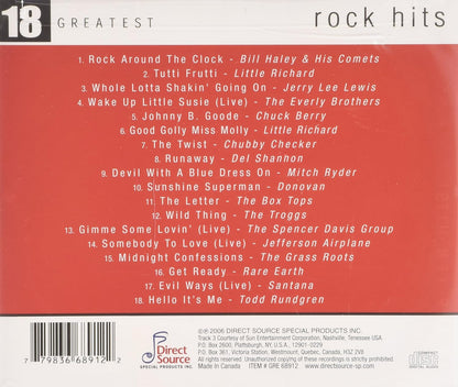 Rock Hits: 18 Greatest