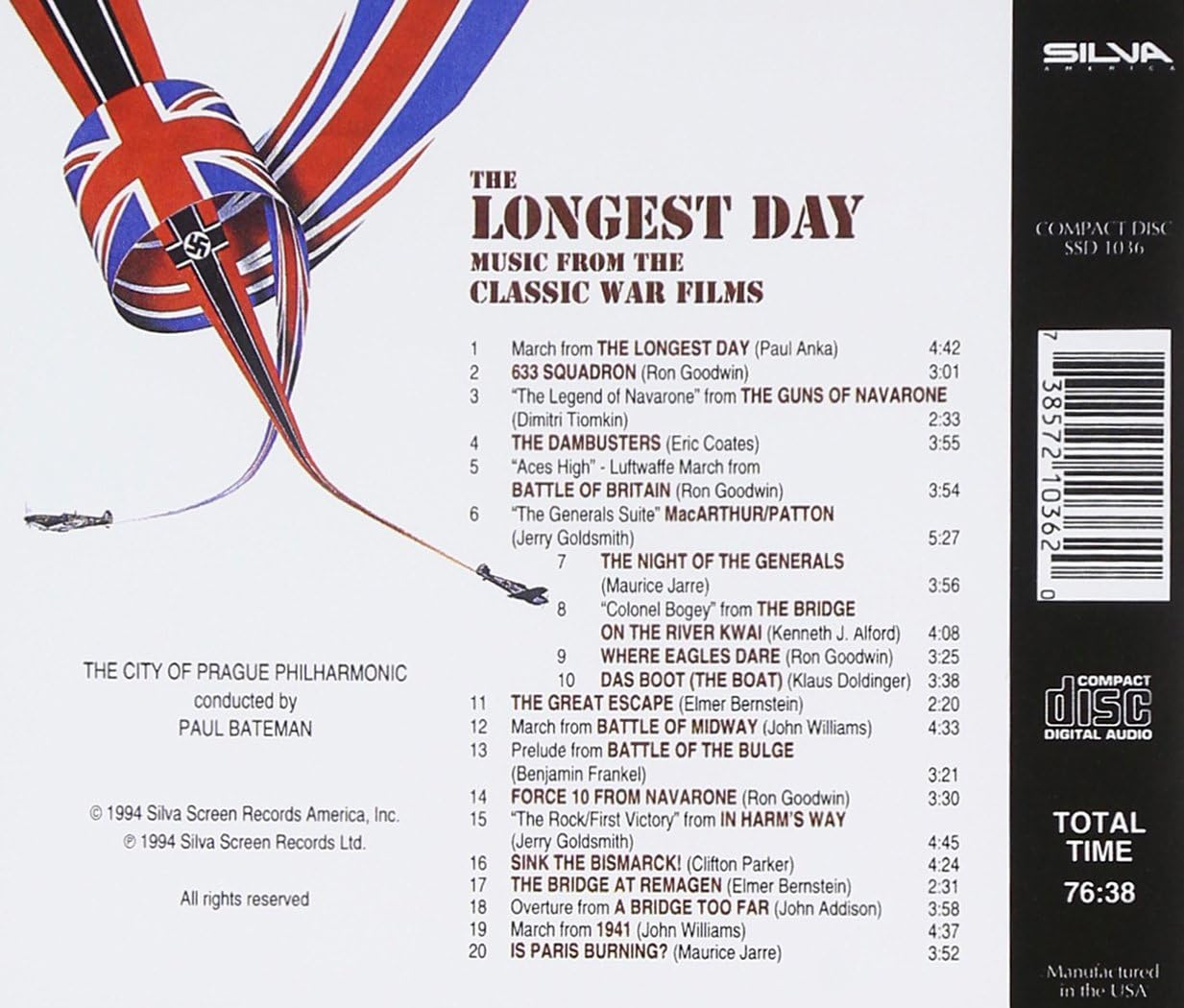The Longest Day: Music From The Classic War Films Soundtrack Anthology