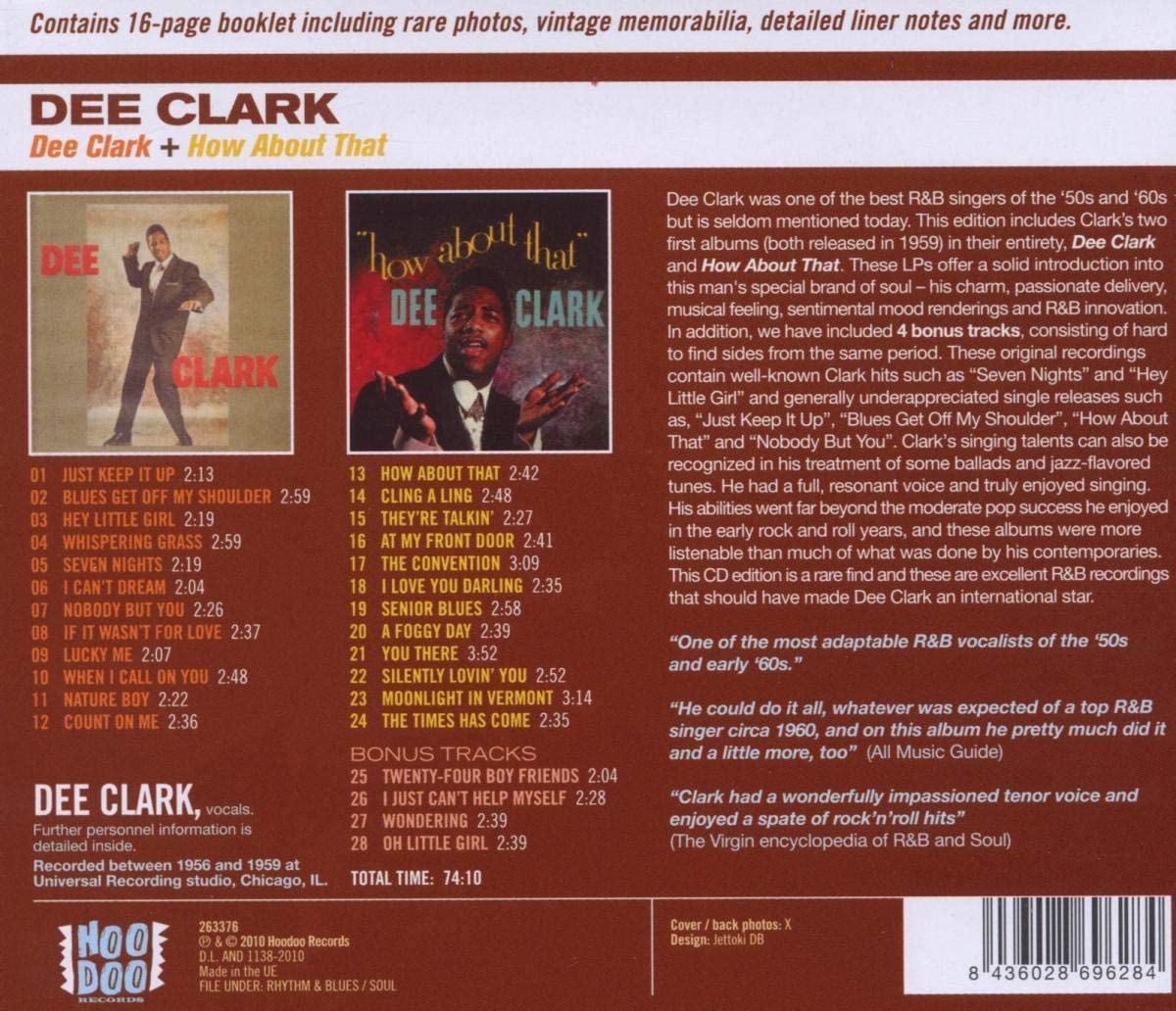 Dee Clark + How About That