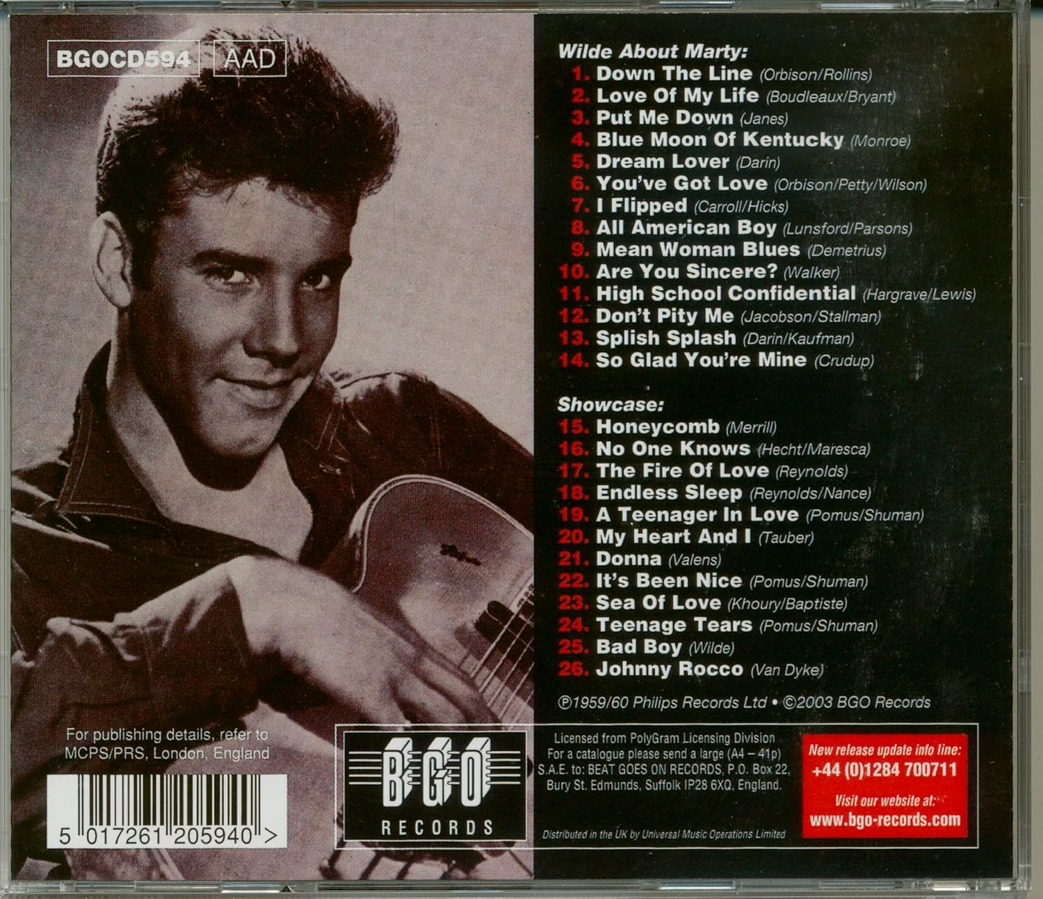 Wilde About Marty/marty Wilde Showcase