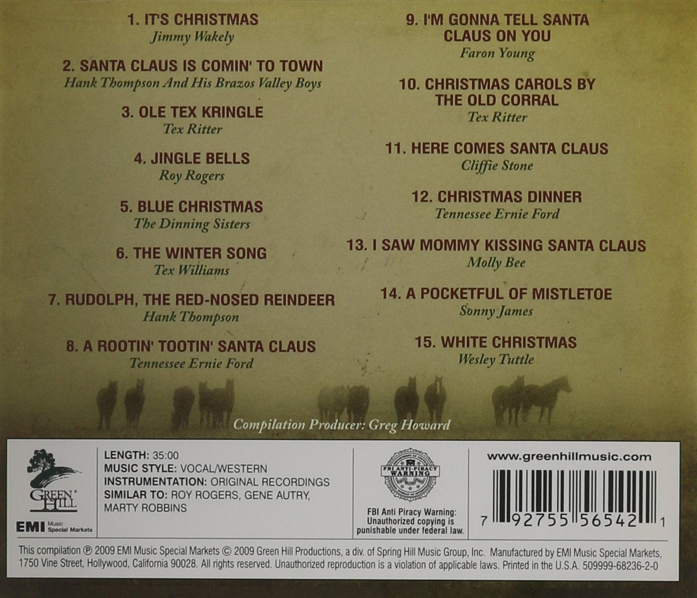 Christmas On The Range-V/A