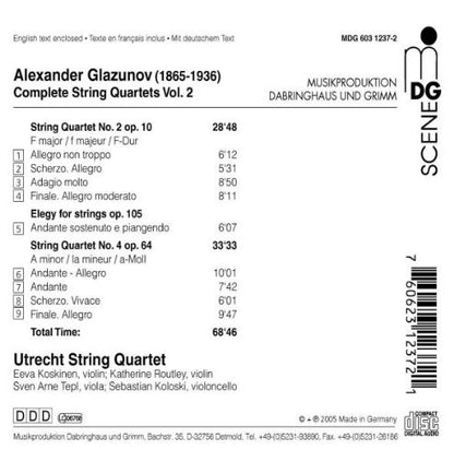 Utrecht String Quartet - String Quartets 2 & 4 Vol. 2