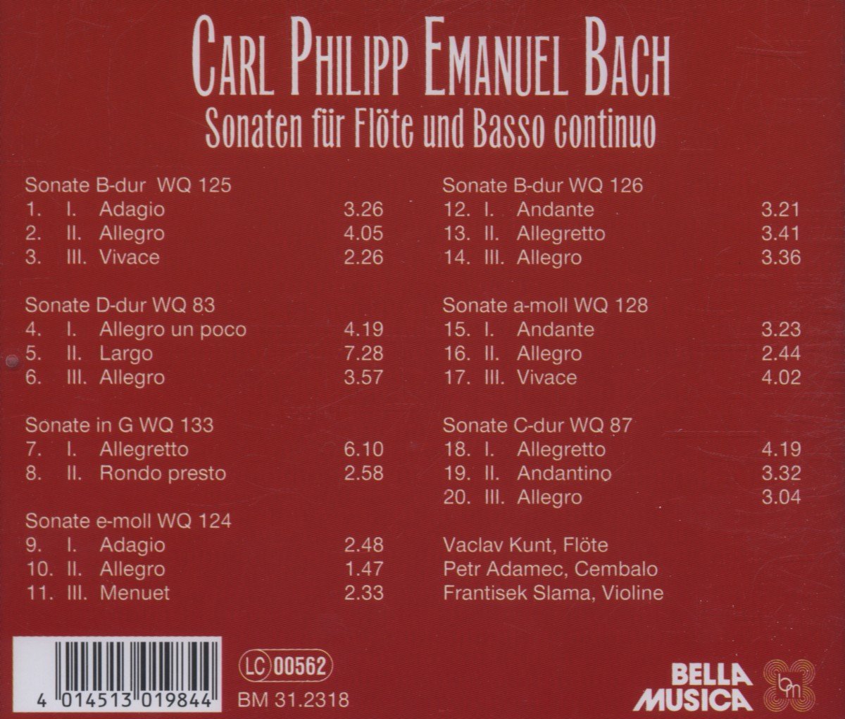 Sonatas for Flute