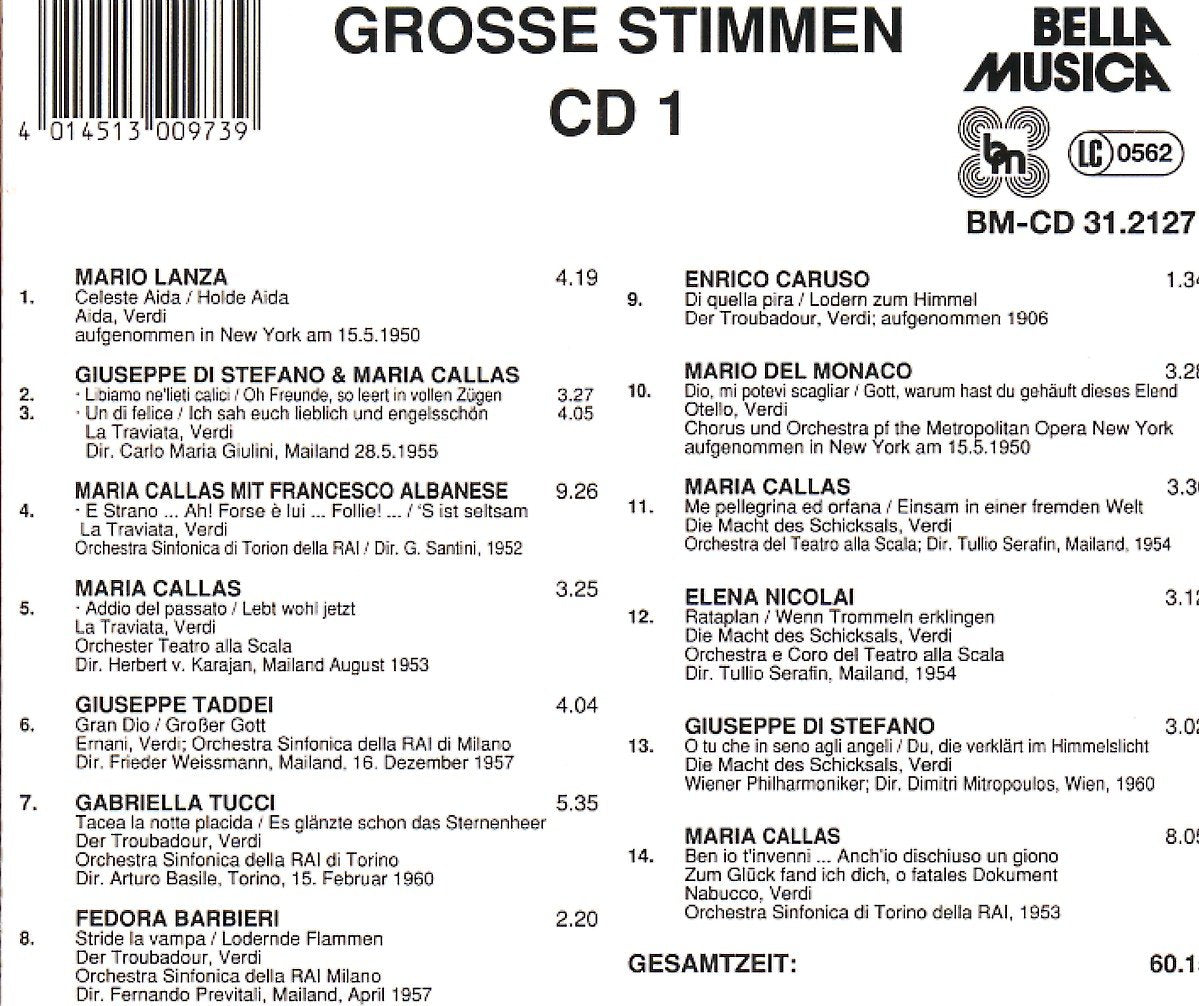Verdi: Grosse Stimmen, Vol. 1