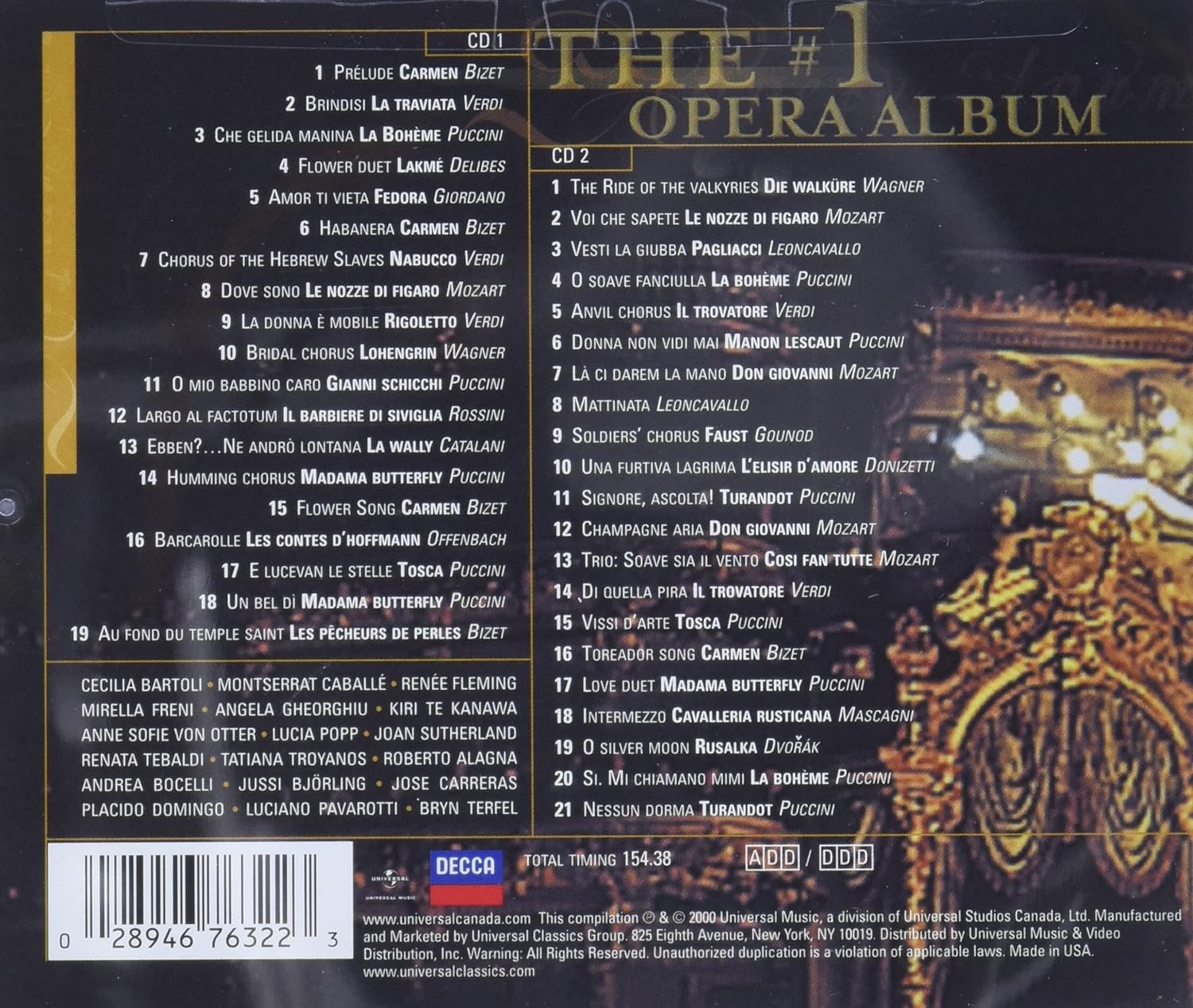 The #1 Opera Album
