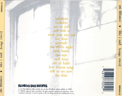 Ani Difranco-Like I Said