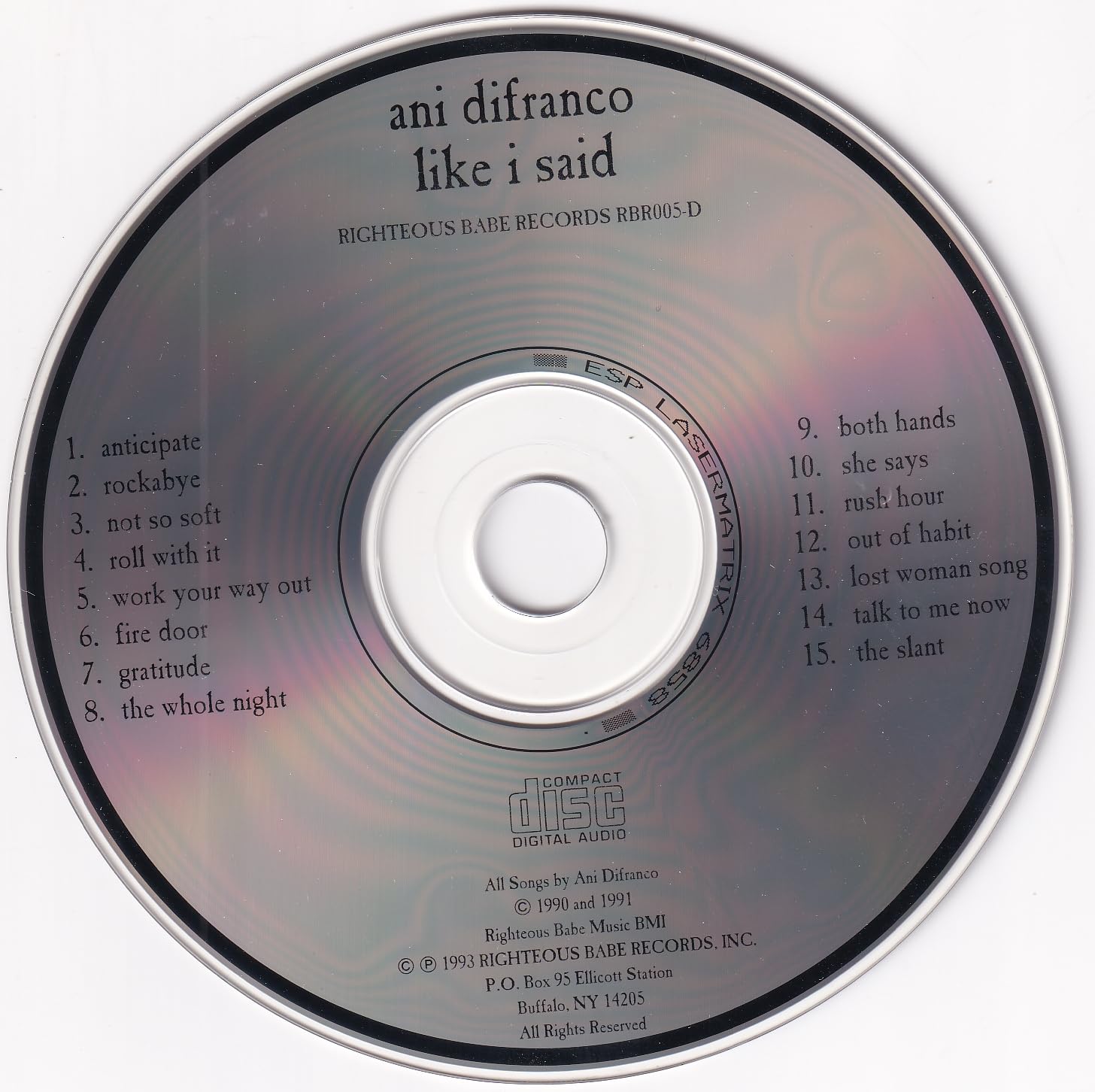 Ani Difranco-Like I Said