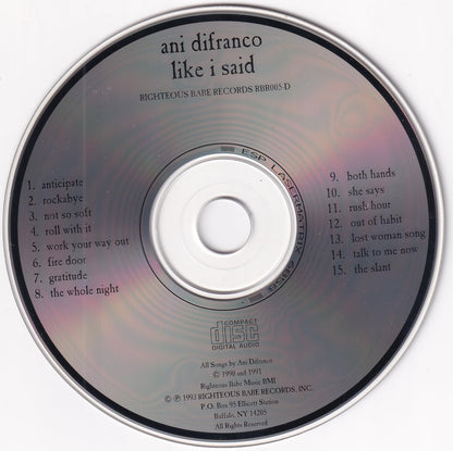 Ani Difranco-Like I Said