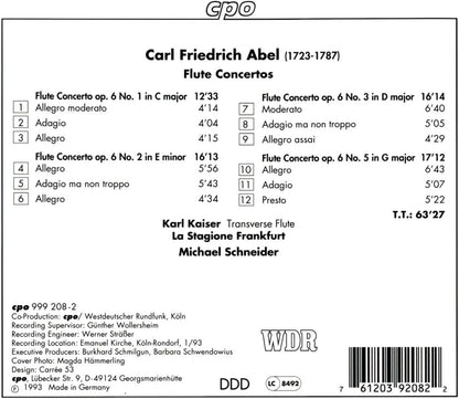 5 Concertos for Flute and Orchestra (Schneider, La Stagione)