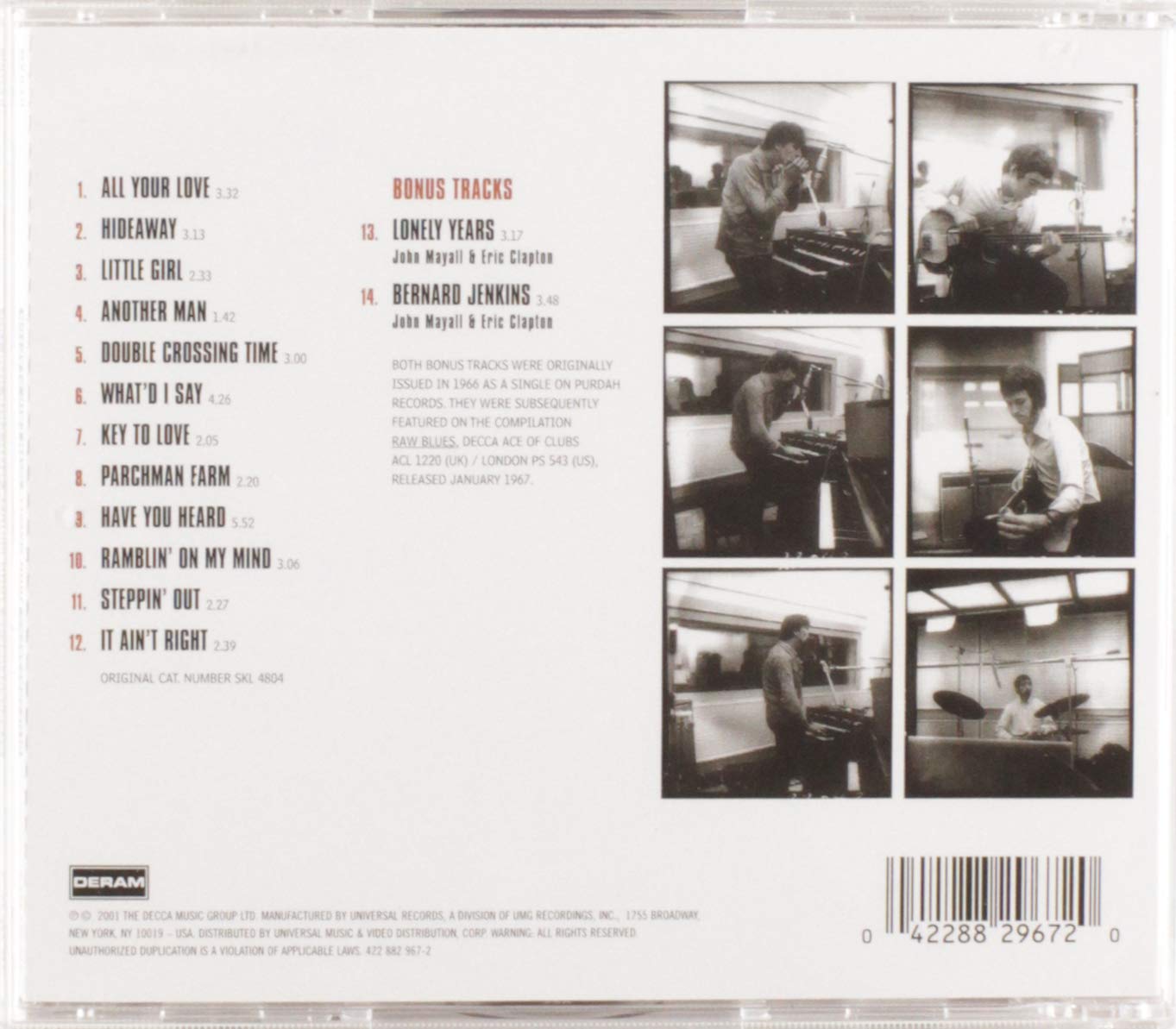 Blues Breakers With Eric Clapton Remastered