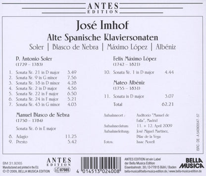 Alte Spanische Klaviersonaten