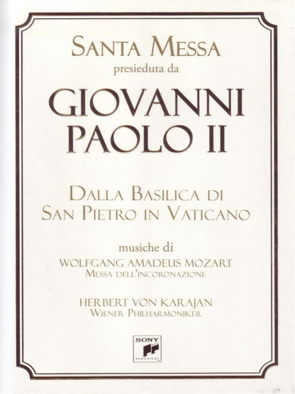 Vari- Giovanni Paolo Ii Messa A San Pietro - Mozart Karajan Dvd+O'Card