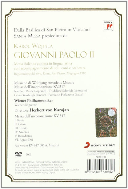 Vari- Giovanni Paolo Ii Messa A San Pietro - Mozart Karajan Dvd+O'Card