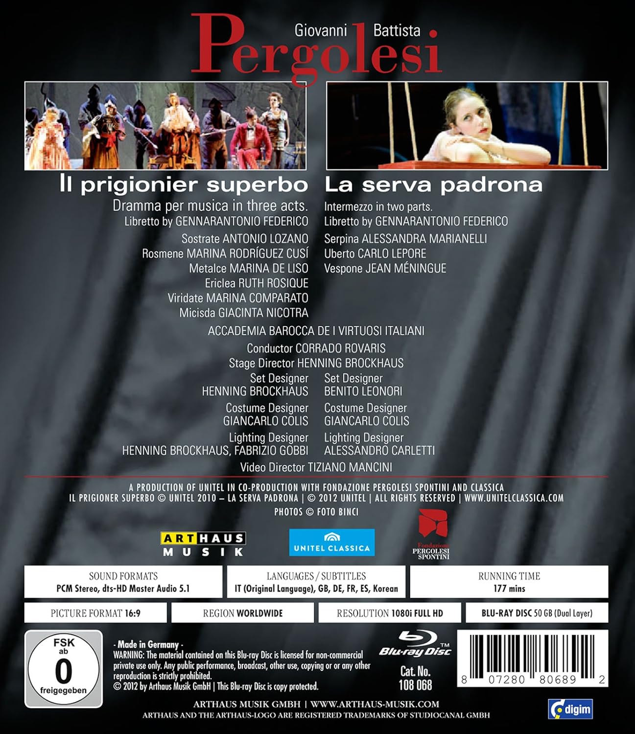 Il Prigionier Superbo & La Serva Padrona