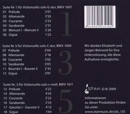 Jsb 135: Cello Suites