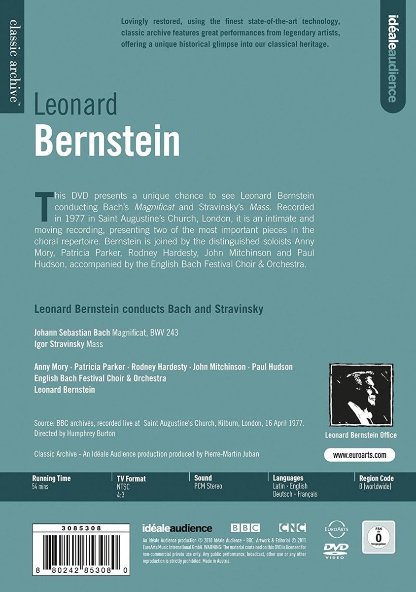 Bach/ Stravinsky: Bernstein (Magnificat Bwv 243/ Mass)