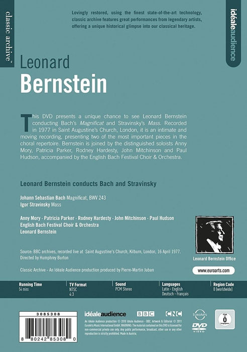 Bach/ Stravinsky: Bernstein (Magnificat Bwv 243/ Mass)