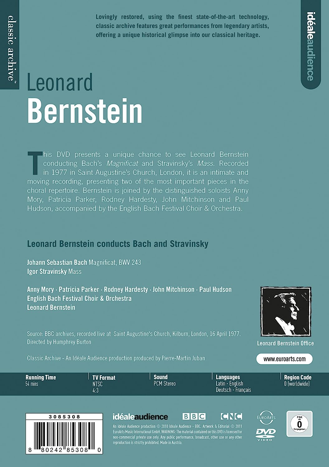 Bach/ Stravinsky: Bernstein (Magnificat Bwv 243/ Mass)