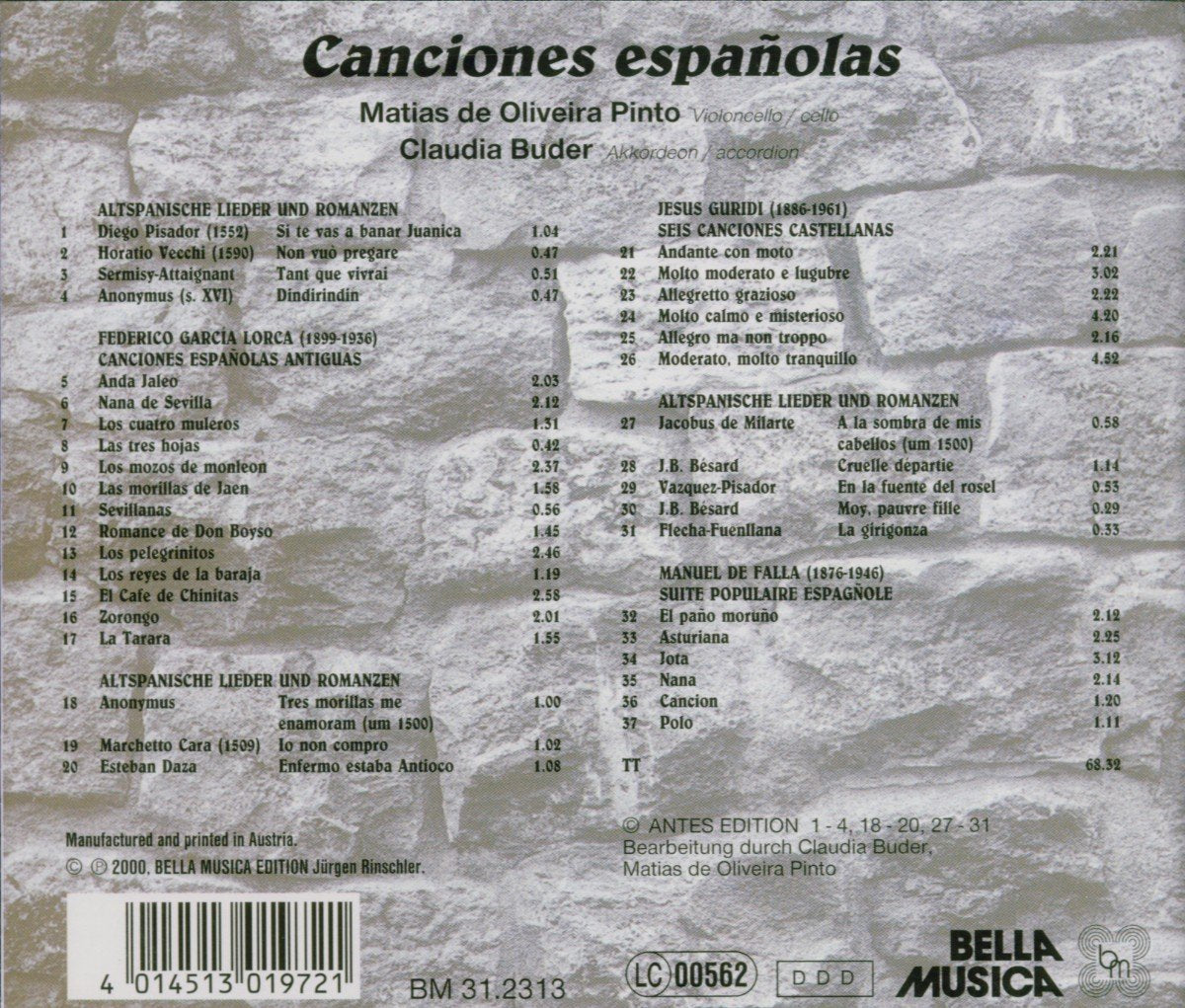 Canciones Espanolas