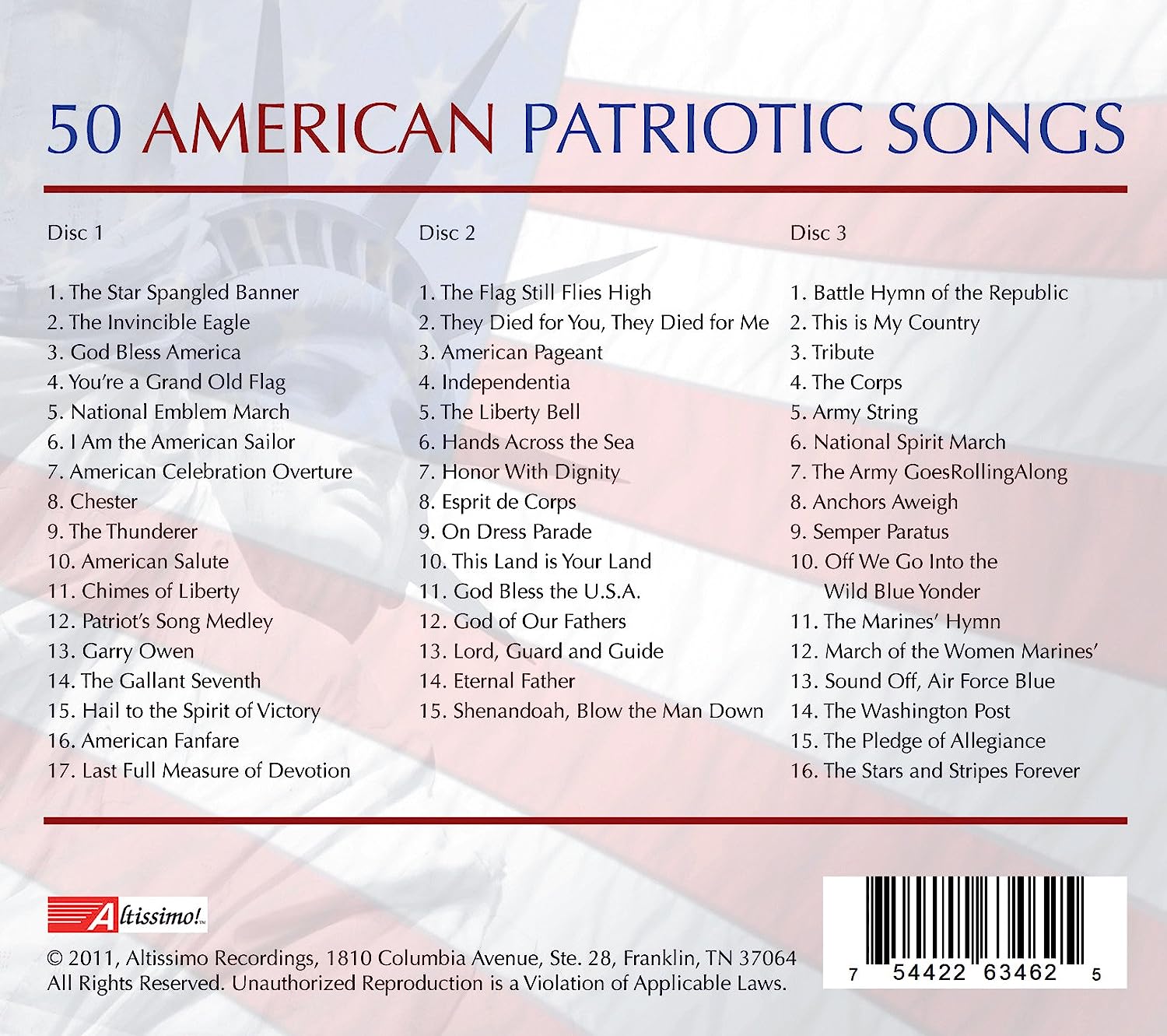 50 American Patriotic Military Songs