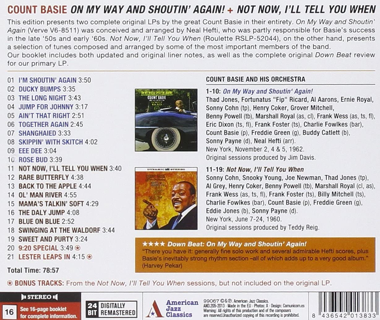Count Basie - On My Way../ Not Now..+ 2