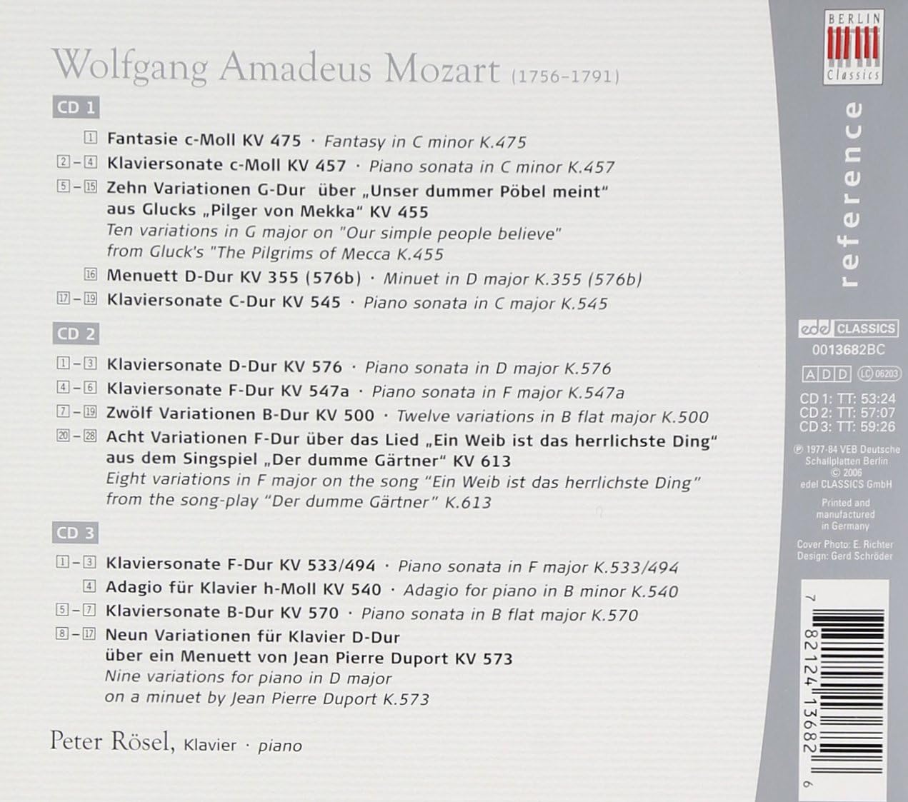 Works for Piano (Rosel)