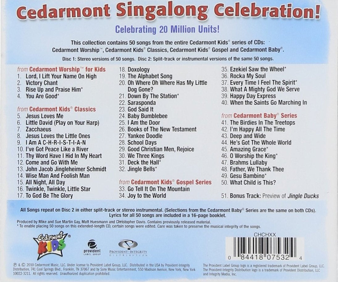 Cedarmont Singalong Celebration