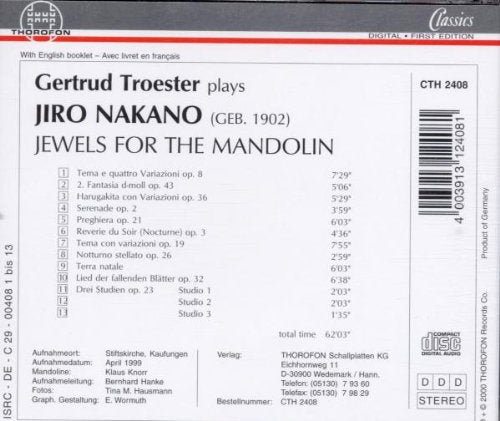 Jewels for the Mandolin