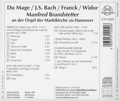 Livre D Orgue / Prelude & Fugue / Chorale 3