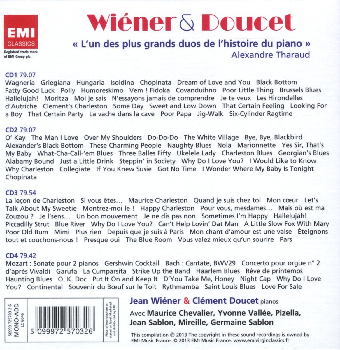 Wiéner et Doucet - Les Années Folles