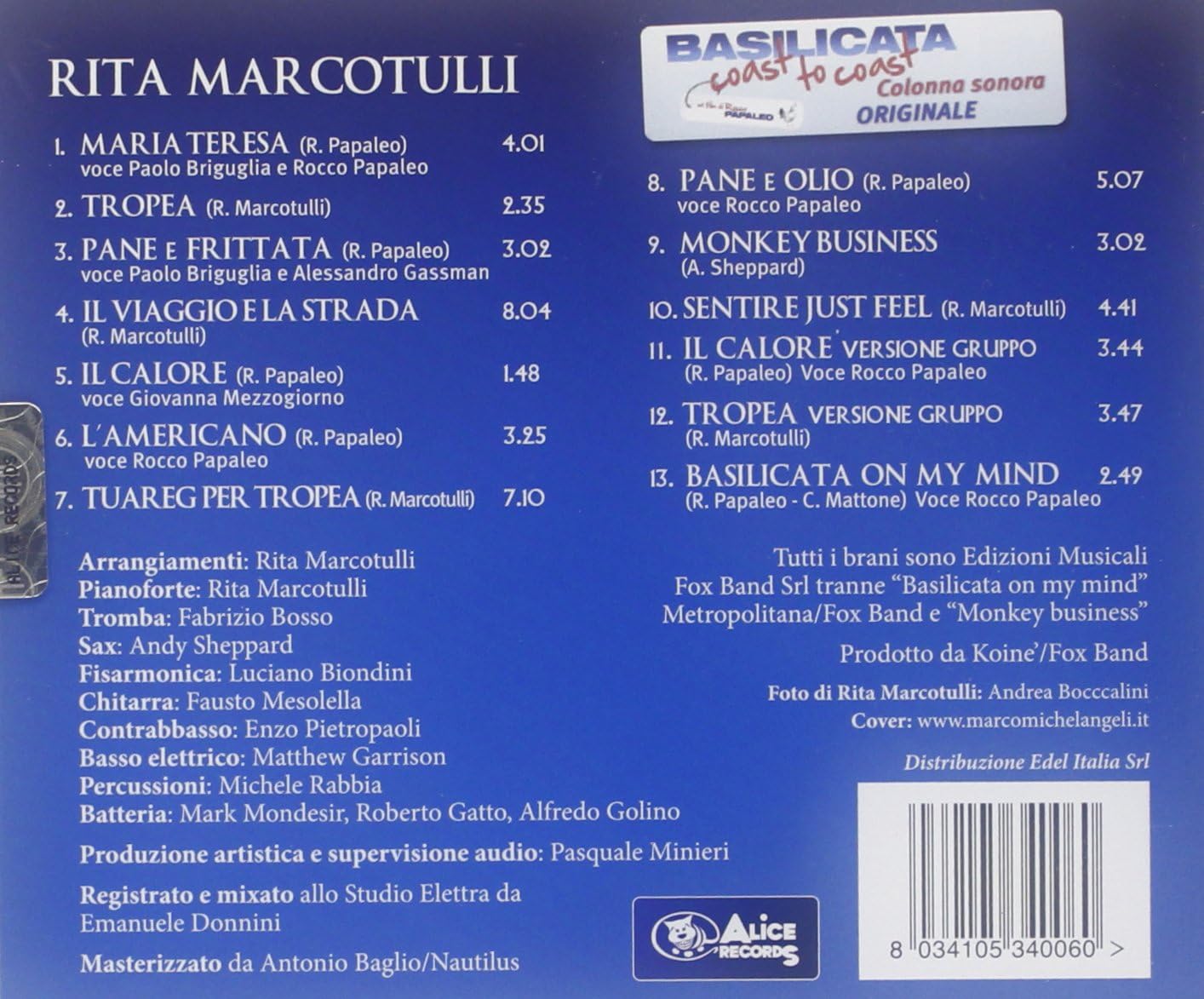 Basilicata: Coast to Coast (Original Soundtrack)