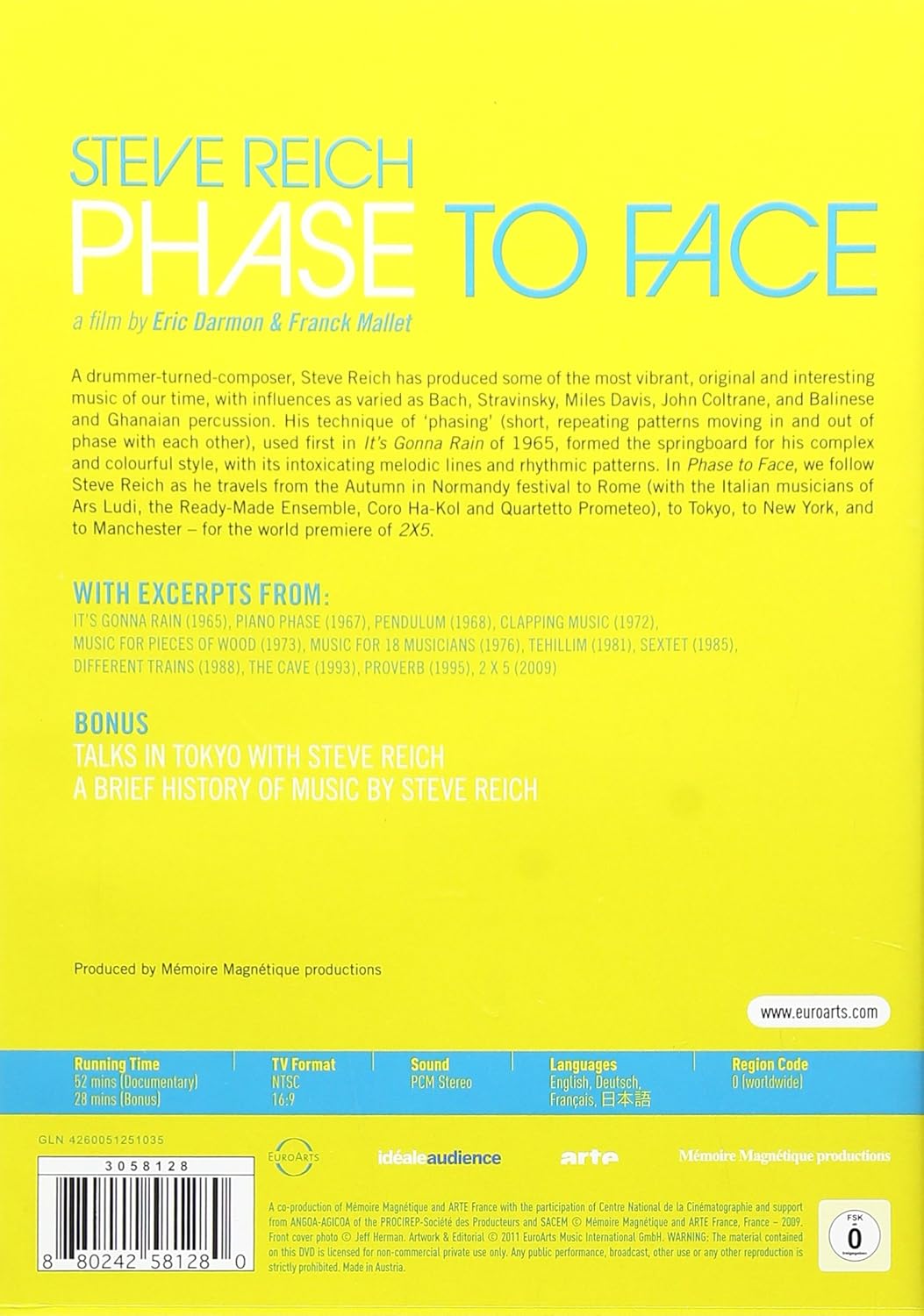 Steve Reich: Phase To Face