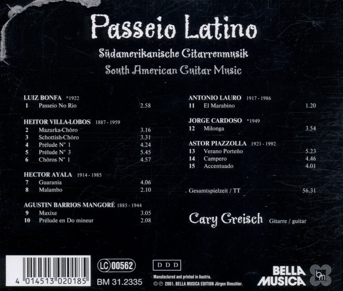 Passeio Latino: So Amer Guitar Music