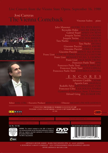 José Carreras - Vienna Comeback Recital (NTSC