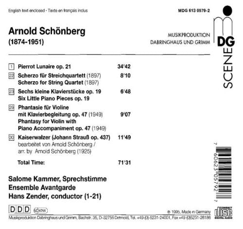 Schoenberg: Pierrot Lunaire