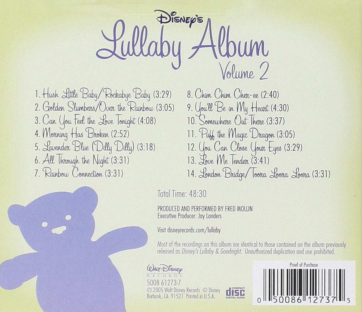 Disney's Lullaby Album, Vol. 2