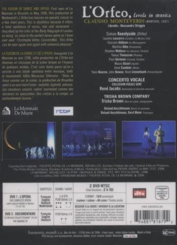 Monteverdi, Claudio - L'Orfeo (2 DVDs