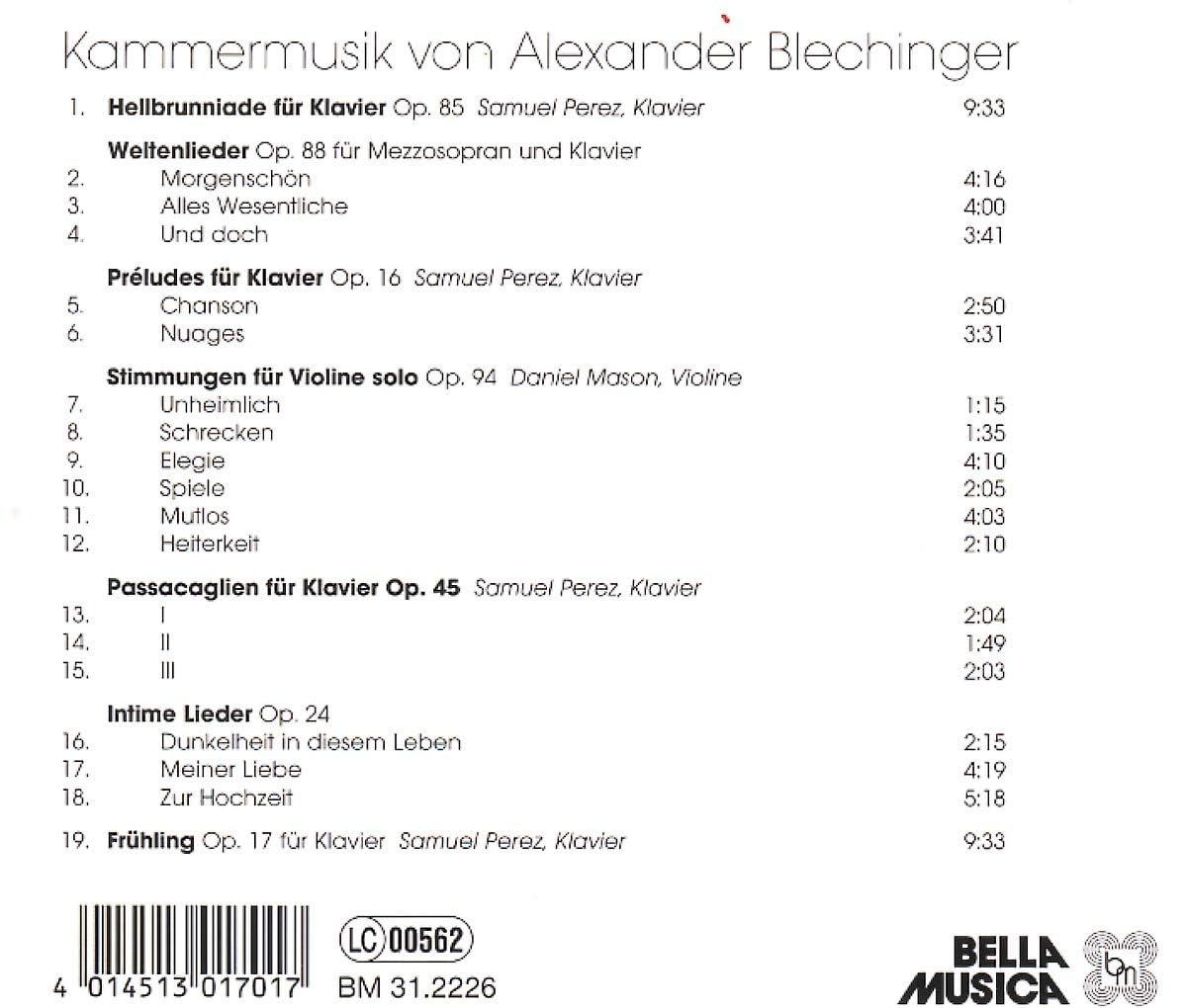 Chamber Music V.A. Blechinger