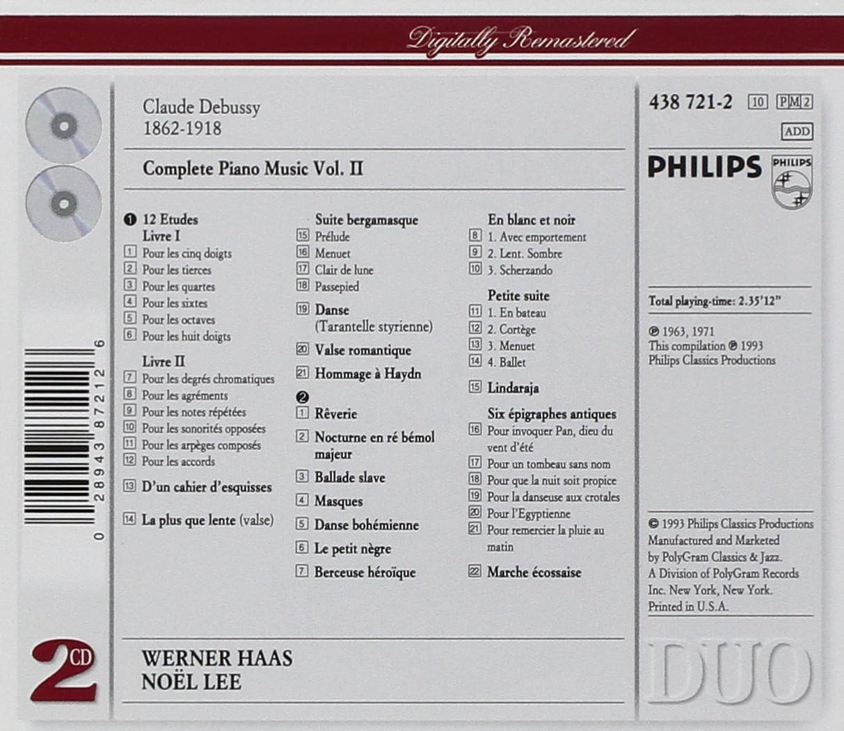 Debussy: Complete Piano Music, Vol.2