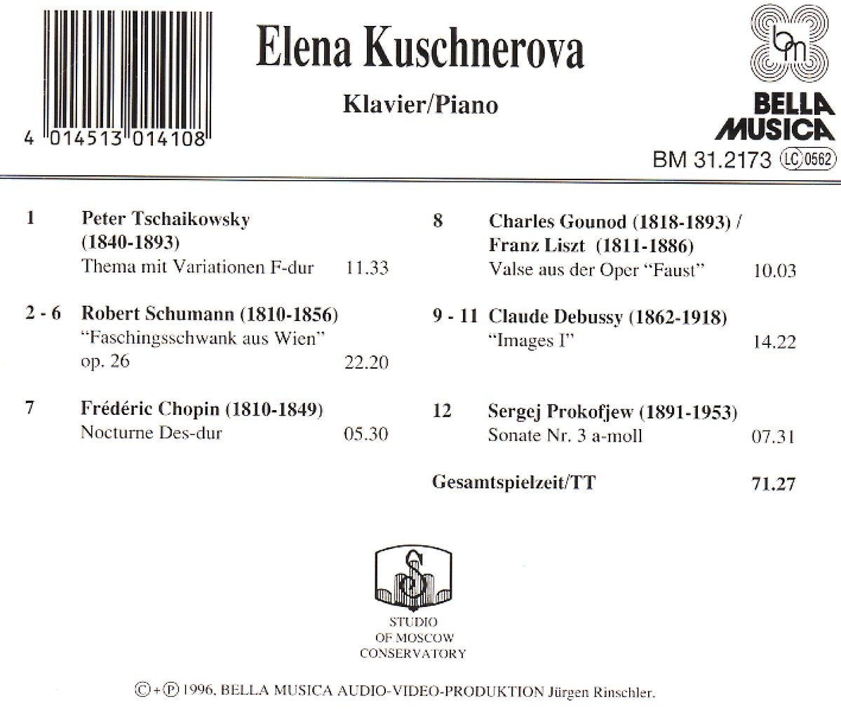 Themes & Var / Nocturnes / Piano Son