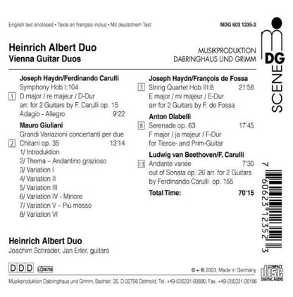 Vienna Guitar Duos: Music Arranged & Composed for
