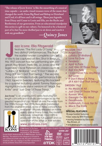 Ella Fitzgerald-Live In `57 & `63 -Dvd