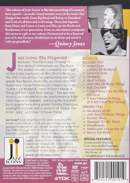 Ella Fitzgerald-Live In `57 & `63 -Dvd