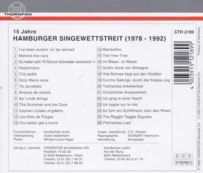 15 Yrs Hamburg Singing Competition / Various