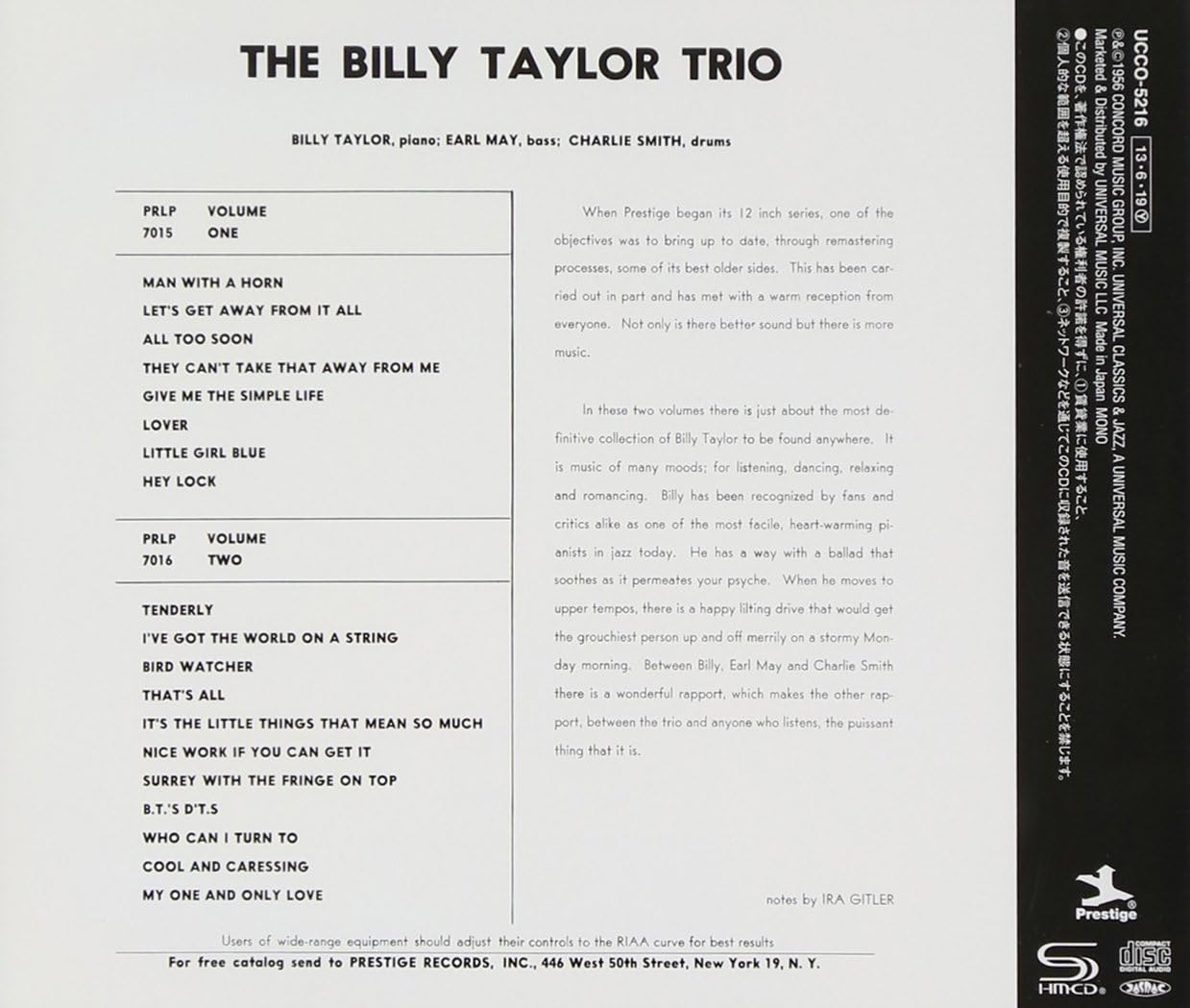 BILLY TAYLOR TRIO 2