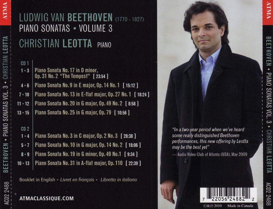 Piano sonatas, Vol 3