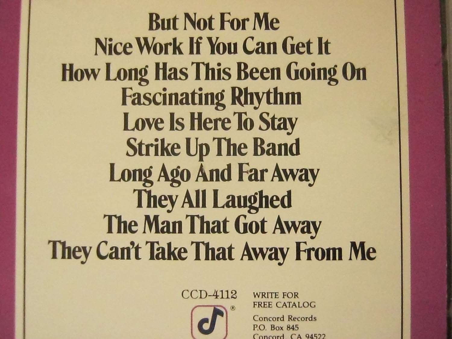 Rosemary Clooney-Sings The Lyrics Of Ira Gershwin